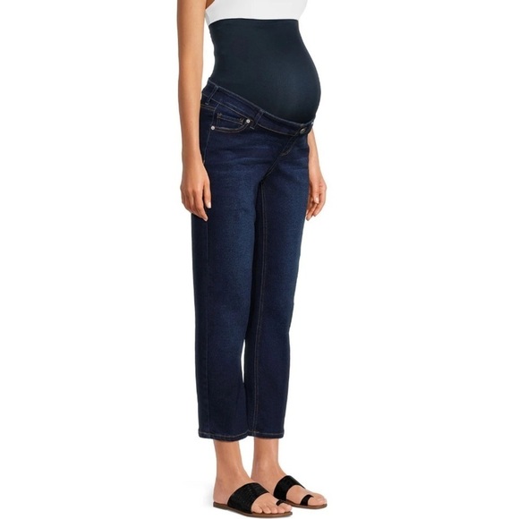 Time and Tru Denim - NWT Time and Tru Maternity Straight Leg Stretch with Belly Band Jeans- L 12/-14